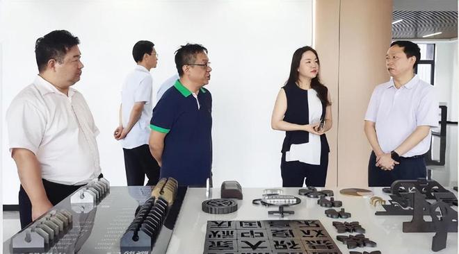 杏彩体育，湖北省财经委领导一行莅临高能激光考察参观